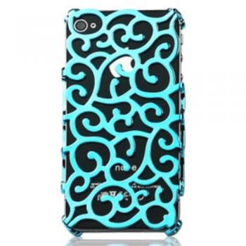 Light Blue Color Hollow Case Cover for Iphone 4 4s 